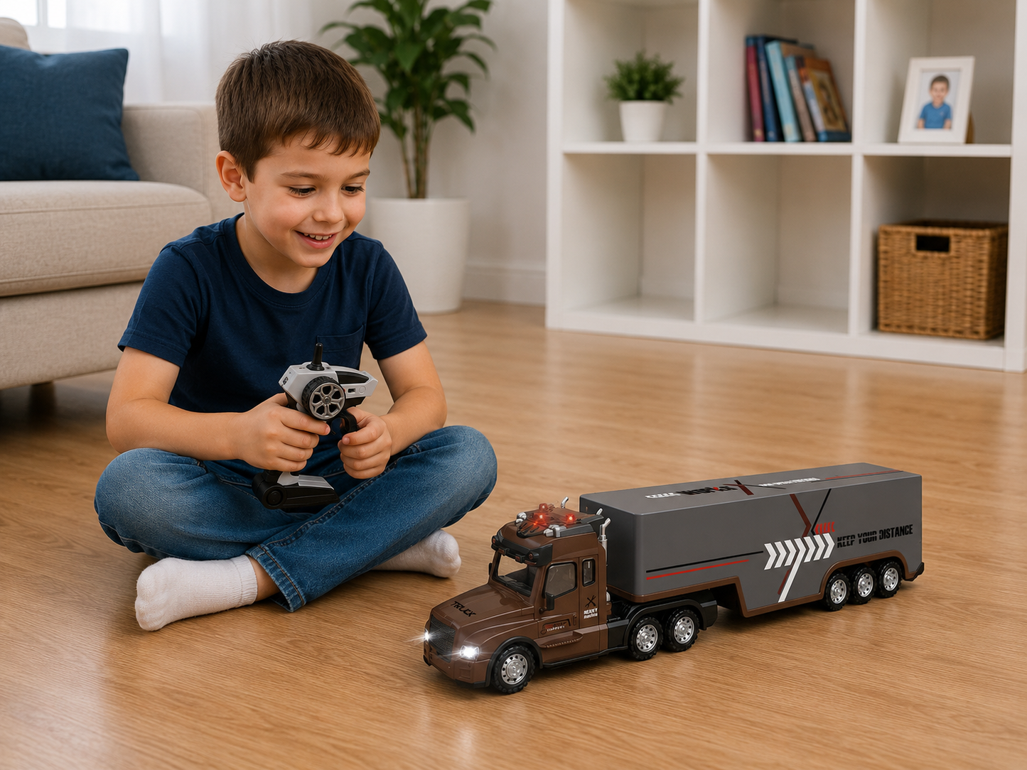 Camion Remorca Cu Telecomandat RC 1:24