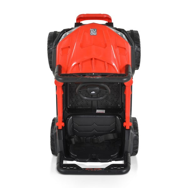Masinuta Electrica, pe 4 Roti, Tip Jeep, cu Telecomanda Bluetooth, 2 Usi,cu Acumulator, Sistem Anti-Rasturnare, Sistem de Lumini si Sunet, 2-8 Ani, 100 x 61 x 62 cm, Rosu