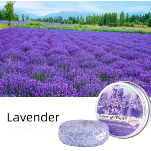 Sampon natural revigorant cu lavanda pentru cresterea parului sanatos, 60g SELEXMO®