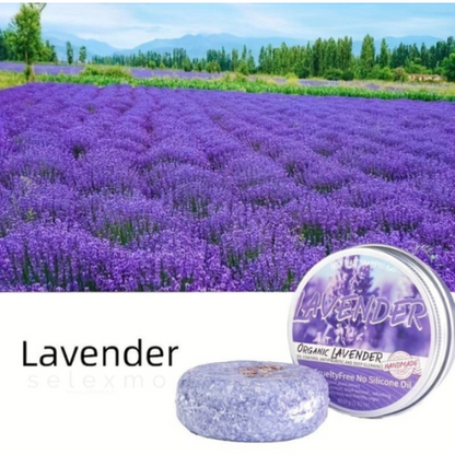 Sampon natural revigorant cu lavanda pentru cresterea parului sanatos, 60g SELEXMO®