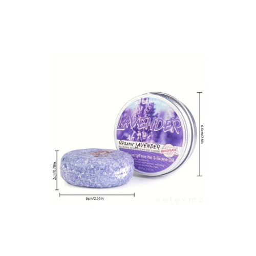 Sampon natural revigorant cu lavanda pentru cresterea parului sanatos, 60g SELEXMO®