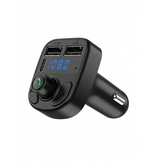 Modulator FM SELEXMO® PRO, Bluetooth 5.0, Transmițător FM cu Funcție de Încărcător Auto, Încărcare Rapidă prin USB Type-C / USB 3.1A, MP3 Player, Display LED,