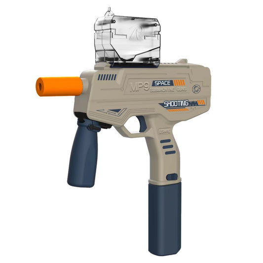 Mitraliera de jucarie electrica cu bile de hidrogen de gel, gun bluster, tragere in rafala, varsta peste 6 ani, ochelari de protectie, 5000 de bile incluse, cablu de incarcare, 40.1 x 31.6 cm, Mp9