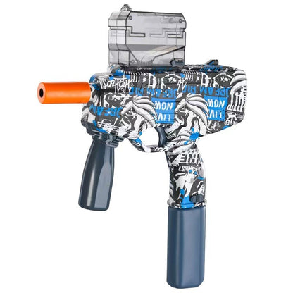 Mitraliera de jucarie electrica cu bile de hidrogen de gel, gun bluster, tragere in rafala, varsta peste 6 ani, ochelari de protectie, 5000 de bile incluse, cablu de incarcare, 40.1 x 31.6 cm, Mp9