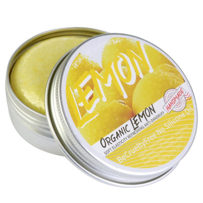 Sampon natural din lamaie, catifelare, elasticitate, prospetime și acțiune anti-mătreață 60g SELEXMO®