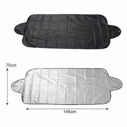 Prelata protectie parbriz cu 2 fete Iarna / Vara 70 x 145 cm