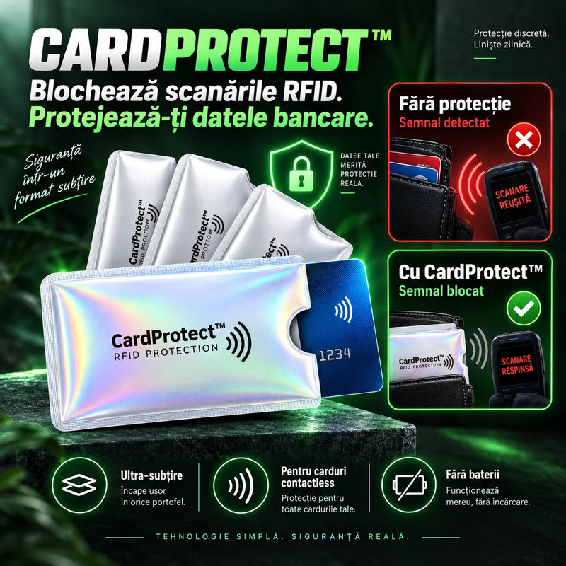 Protecție Împotriva Furtului Contactless: Husa de Card RFID Anti-Scanare