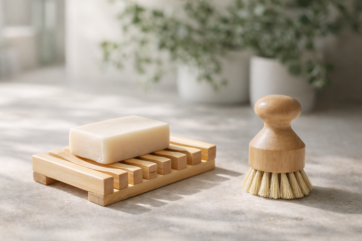 Set Eco din bamboo – Spune adio plasticului din baie și bucătărie