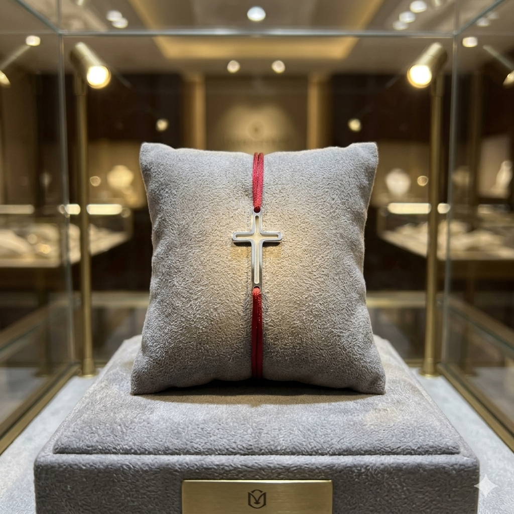 Brățară „Paza Sufletului” – Simbol Cruce din Argint