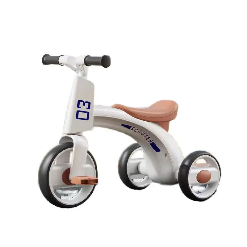 Tricicletă pentru Copii cu Echilibru Perfect – Bicicletă Anti-Răsturnare cu Lumină și Muzică