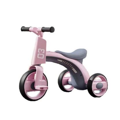Tricicletă pentru Copii cu Echilibru Perfect – Bicicletă Anti-Răsturnare cu Lumină și Muzică
