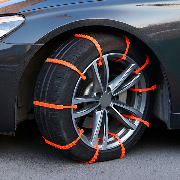 Set 10 benzi reutilizabile antiderapante pentru anvelope auto