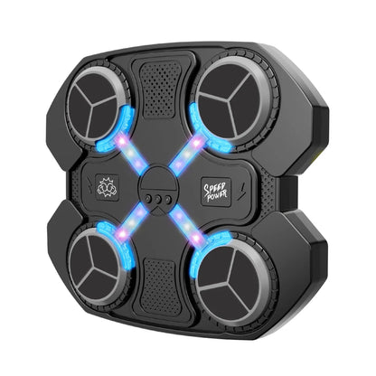Aparat de box cu muzica, montare pe perete, lumini interactive, pentru antrenament si distractie in familie