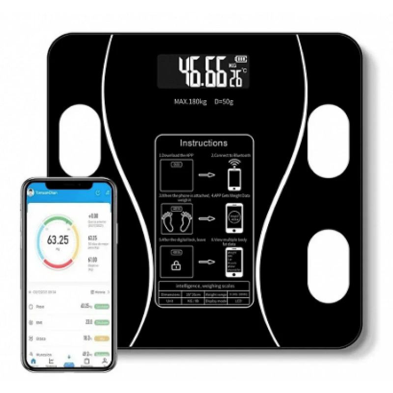Cantar corporal senzor inteligent de temperatura cu Bluetooth
