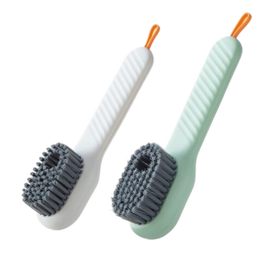 Set 2 Perii pentru Curățarea Încălțămintei și Lenjeriei, Multifuncționale, cu Recipient pentru Detergent, Peri Moi, Fără Deteriorare
