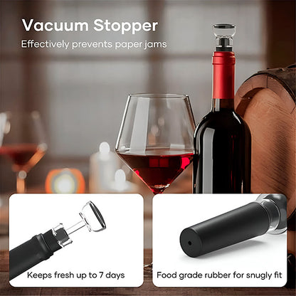 Set cu deschizător automat pentru sticlele de vin