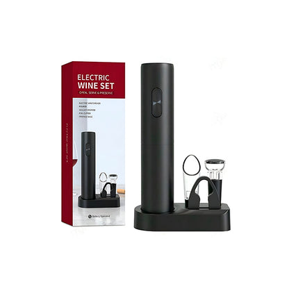 Set cu deschizător automat pentru sticlele de vin