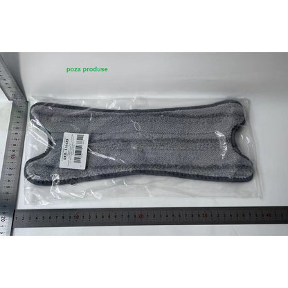 Rezerva Mop Plat, selexmo, din Fibre Superfine, Lavabila, 15 x 38 cm, Argintiu