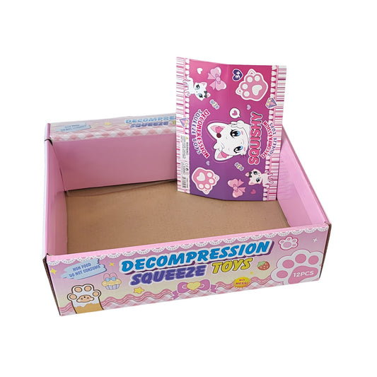 Ambalaj pentru Jucarii Antistres Squishy, selexmo, cu Revenire Lenta, Pinch Family, Multicolor