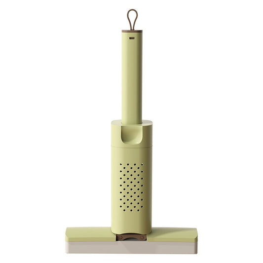 Mini Mop, selexmo, Pentru Uz Casnic, Sistem Autostoarcere, Portabil, Mop cu Burete, Rotire 180°,15 x 27.5 cm, Verde