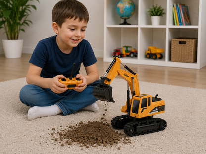 Excavator cu telecomanda