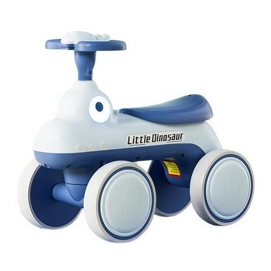 BICICLETA PENTRU COPII, FARA PEDALE, DIN PLASTIC REZISTENT, CU MUZICA SI LUMINI, MODEL DINOZAUR