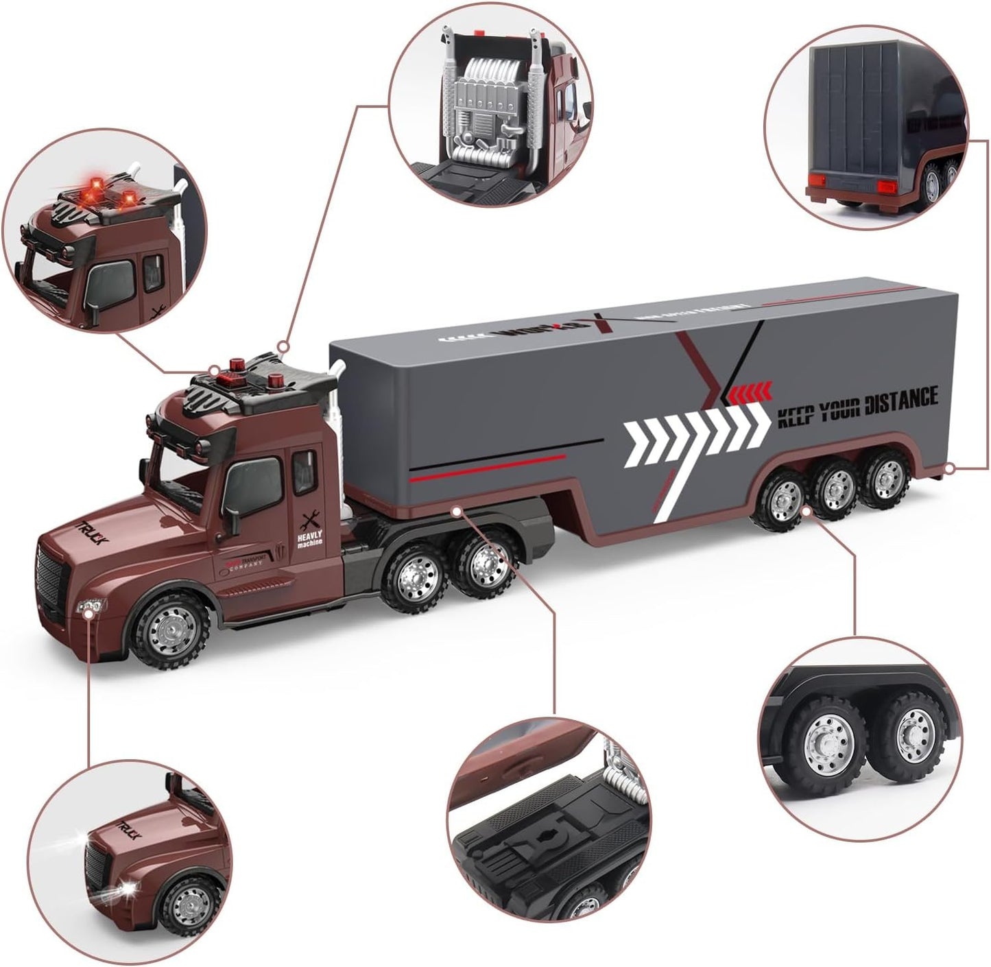 Camion Remorca Cu Telecomandat RC 1:24