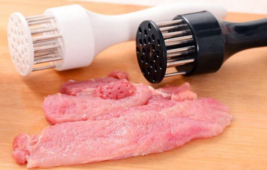 1 + 1 GRATIS Ustensila pentru fragezit carnea, cu 21 de tije ascutite din inox 304, 20 cm