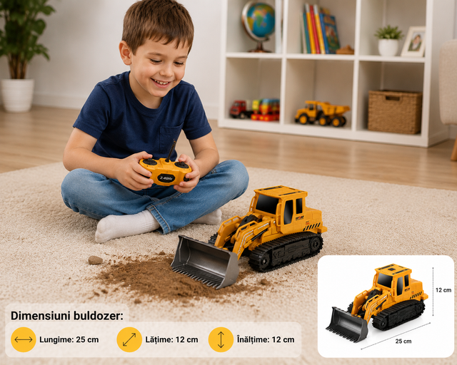 Buldozer cu telecomanda