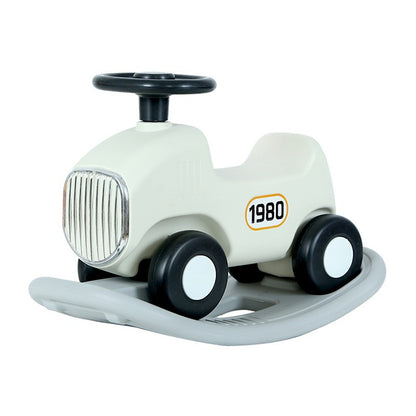 Balansoar si masinuta pentru copii, unghi 40 de grade, pentru interior si exterior, volan cu sunete si lumini