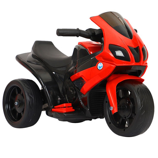 Motocicletă Electrică pentru Copii - Cu Sistem Anti-Răsturnare, Lumini și Sunet, pentru Vârstele 1-4 Ani, 42x68x36 cm, Roșu