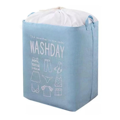 Cos depozitare, selexmo, Deschisa, 72 L, Textil, 30x40x60 cm, Albastru, Cu imprimeu