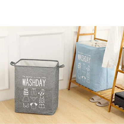 Cos depozitare, selexmo, Deschisa, 72 L, Textil, 30x40x60 cm, Gri, Cu imprimeu