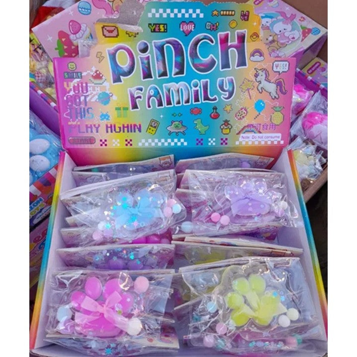 Cutie de Ambalare pentru Set 12 Jucarii Antistres Squishy, selexmo, din Carton, 14 x 14 x 14 cm, Multicolor