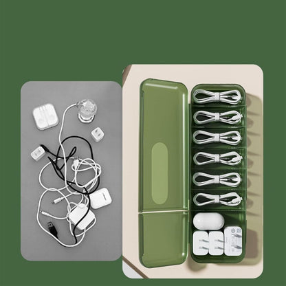 Cutie Organizatoare pentru Cabluri, selexmo, din Plastic, 28 x 9 x 6 cm, Verde