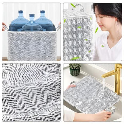Cutie de Depozitare cu Fermoar, selexmo, Pliabila, Maner Ranforsat, Fermoar Rezistent, pentru Haine, Paturi, Plapumi, Perne, Lenjerii de Pat, Jucarii, 61x50x71 cm, 210 Litri, Gri