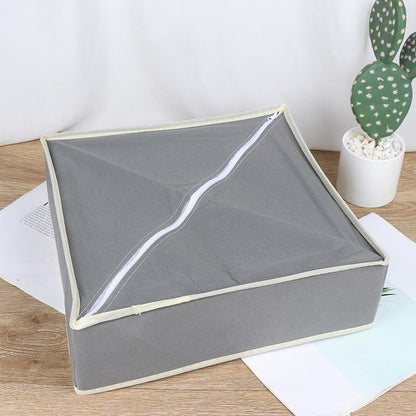 Cutie De Depozitare, selexmo, Pentru Lenjerie, Sosete Si Sutiene, Material Textil, 24 Compartimente, 32 x 32 x 10 cm, Culoare Gri