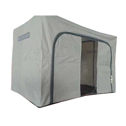 Cutie de depozitare Pliabila, selexmo, Cadru Metalic, cu fermoar, 100 L, material Textil, 60 x 42 x 40 cm, suport de baza din plastic stabil, Gri deschis