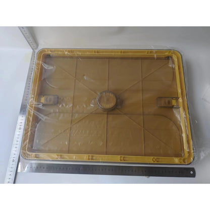 Cutie de depozitare pliabila, selexmo, Cu capac, 40 L, Plastic, 47x35x24.5 cm, Portocaliu