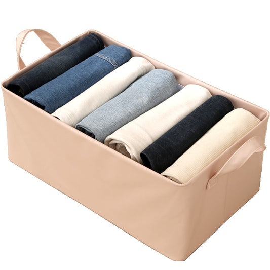 Cutie de Depozitare Tip Cos, selexmo, Material Piele Ecologica, Pliabila, 47x28x20 cm, 26 l, Cadru Metalic, cu Manere, Roz