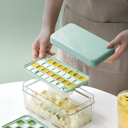 Set Cutie pentru Gheata, Uz Casnic, 1 Tavita pentru Cuburi, Capac Etans, Lopata