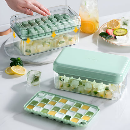 Set Cutie pentru Gheata, Uz Casnic, 1 Tavita pentru Cuburi, Capac Etans, Lopata