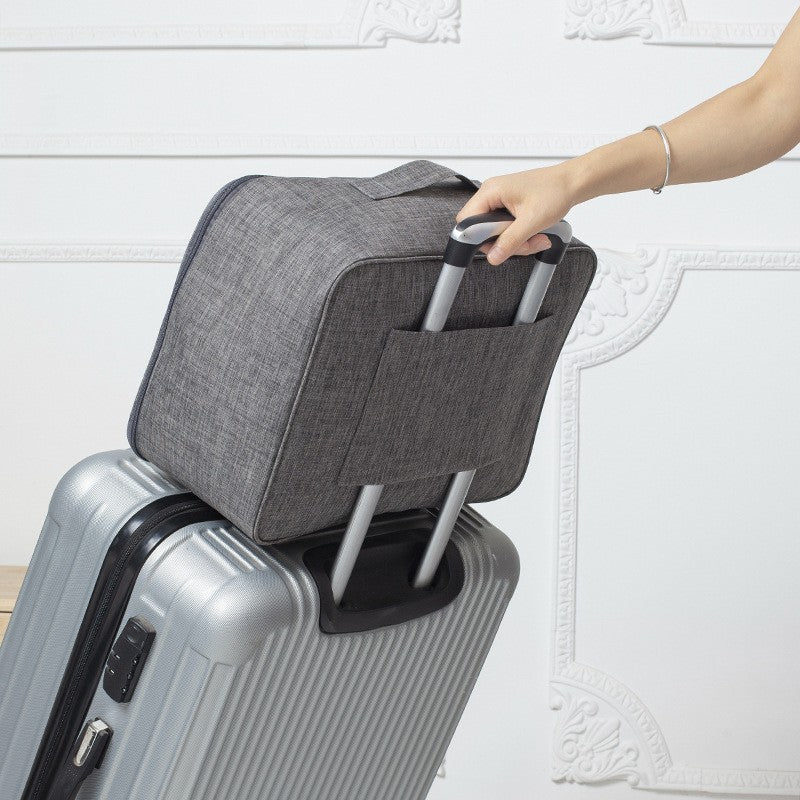 Geanta Organizatoare selexmo, Pentru Cabluri si Accesorii, Portabila, Impermeabila, 24,5 x 18 x10cm, Gri