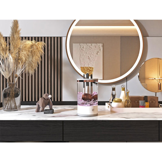 Dispozitiv Portabil pentru Curățarea Pensulelor de Machiaj - USB, 7000RPM, Vibrații Sonice