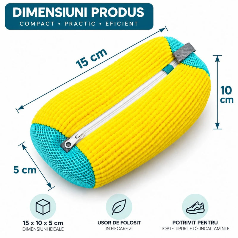 Sac pentru Spalat Incaltaminte, , Protectie Anti-Deformare, Fermoar, Reutilizabil, pentru Masina de Spalat