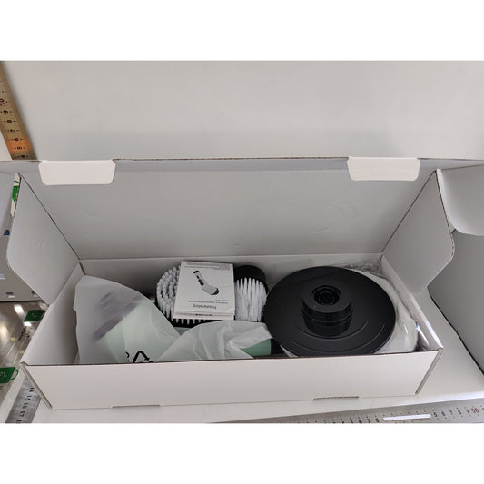 Perie Electrica de Curatare, selexmo, pentru Gresie, Baie, Bucatarie, 25x20x9.5 cm, cu 6 Capete, Maner Extensibil Detasabil 84-127cm, Incarcare USB-Type C, Rotire 360 de Grade, 3000 mAh, Culoare: Verde