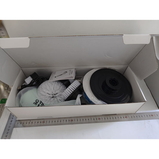 Perie Electrica de Curatare, selexmo, pentru Gresie, Baie, Bucatarie, 25x20x9.5 cm, cu 9 Capete, Maner Extensibil Detasabil 84-127cm, Incarcare USB-Type C, Rotire 360 de Grade, 3000 mAh, Culoare: Verde