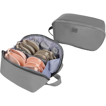 Geanta De Depozitare, selexmo 3 In 1, Portabila, Pentru Lenjerie, Sutiene Si Sosete, Multi-Functionala, Pentru Bagaj, Calatorii Si Afaceri, 23 x 13 x 13, Gri