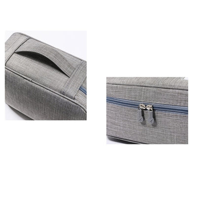Geanta Organizatoare selexmo, Pentru Cabluri si Accesorii, Portabila, Impermeabila, 24,5 x 18 x10cm, Gri
