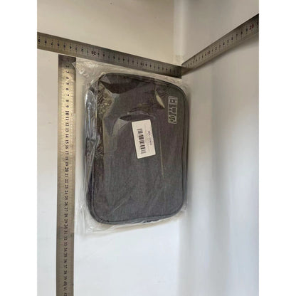 Geanta Organizatoare selexmo, Pentru Cabluri si Accesorii, Portabila, Impermeabila, 24,5 x 18 x10cm, Gri